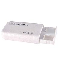 Supvox Pill Box Portable Mini 6 Grids Press Medicine Box Organizer Container Automatic Drawer 1 Week