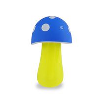 Mr. Cool Mushroom | Hefty ABS, PP, and PET Portable USB Cute Mushroom Air Mist Humidifier Purifier with LED Light for Bedroom, Car, Living Room, Etc. 6.7 Oz Water Capacity, Blue, 487.2