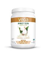 Vega Protein & Greens Coconut Almond (18 Servings, 18.3 Ounce) - Plant Based Protein Powder, Keto-Friendly, Gluten Free, Non Dairy, Vegan, Non Soy, Non GMO - (Packaging May Vary)