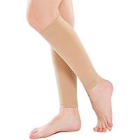 Ailaka Women & Men 20-30 mmHg Graduated Compression Calf Sleeves, Firm Support Footless Compression Socks for Varicose Veins, Shin Splints, Edema, Recovery, Maternity, Cycling, Running, Travel