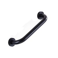 QXINGIA Bathtub Armrest Vintage Brass Safety Handrail for Bathroom Black,Black,35Cm