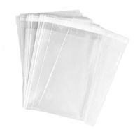 50PCS Clear Plastic 1.2mil Self Adhesive Resealable Cello/Cellophane Gift Wrapper Food Storage Packing Bags Self Sealing Treat Bag for Snacks Bakery Candle Cookie (3'' x 5'')