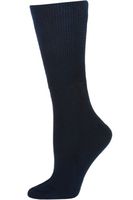 Extra Wide Womens Navy Blue Medical Diabetic Socks - 1 Pair