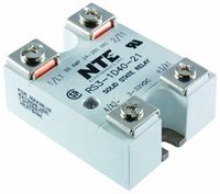 NTE Electronics RS3-1D40-41M Series R3 Solid State AC and DC Power Relay, SPST-NO Contact Arrangement, Back to Back Dual SCRs, 3.5-32 VDC Input, 0-100 VDC Output, 40 Amp