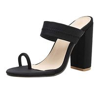 KANGMOON Womens Summer Sandals Summer Sandals Slippers High Heels Sandals Hollow Women Shoes Sexy Slippers Pump 35