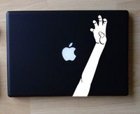 Put Your Paws up Lady Gaga Inspired - White - Decal for 13" Macbook