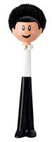 Vigar Dolls Bob Dish Brush Scrubber, 9-3/4-Inches, Black, White