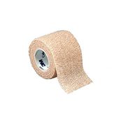 3M Healthcare Coban Self-adherent Wrap 1" x 5 yds Tan, Light-weight, Latex-free, Non-sterile (1 Roll)