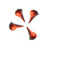 Eastchem 4 set of Rubber suction bulb 30ml for lab use;Rubber Suction Ear Washing Syrings Squeeze Bulb Orange