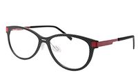 SOOLALA High End Anti-Blue Blocker Light Square Reading Glasses w/Gift Pack, Red, 1.5