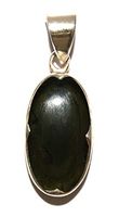 Moldavite Sterling Silver Pendant Large Stunning Cabochon