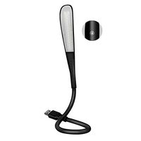USB Reading Lamp -14 LEDs Micro Dimmable Touch Switch and Flexible Adjustable Gooseneck Laptop Powerbank (14 LED, Black)