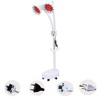 Multifunctional Physiotherapy Lamp, Red Light Far Infrared Lamp Beauty Salon Home Beauty Skin Baking Electric Physiotherapy Instrument Heating Baking Light Double Head Adjustable Temperature