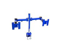 MonMount Dual LCD Monitor Stand Desk Clamp Holds Up to 24-Inch LCD Monitors, Blue (LCD-194BL)