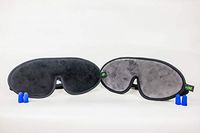 MUUDZ Sleep Masks for Women & Men, MUUDZ Combo Pack (2) Black & Gray, 100% Blackout Light for Complete Darkness During Sleep, 3D Contour Eye Masks, Supremely Soft Breathable Sleeping Eye Masks