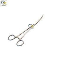G.S LOT OF 6 PAIRS STAINLESS STEEL CRILE FORCEPS 5.5" CURVED ECONOMY GRADE
