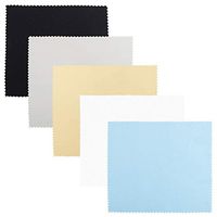 25 Packs Cloths 6 x 7 Inch, DaKuan 5 Colors Cloths (Grey, Black, Yellow, White, Blue) for Glasses, Lenses, Phone, Tablets