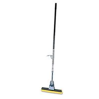 Rubbermaid Commercial 6435BZE Steel Roller Sponge Mop Bronze Handle w/12-Inch Wide Yellow Sponge