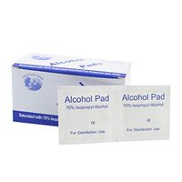 Exceart 200Pcs Alcohol Prep Pads Medical Gauze Pads Cleaning Tissue Nonwoven Wipes First Aid Rescue Supply for Home Travel Sterilization Phone Computer Outdoor
