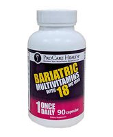 ProCare Health 18mg Iron Bariatric Multivitamin Capsule 90ct (3 Month Supply)
