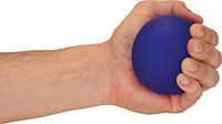 NOVA Hand Exercise Round Ball, Hand Grip Squeeze Ball for Strength, Stress and Recovery, Comes in 2 Resistance Levels - Orange Medium and Blue Firm