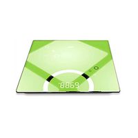 Body Fat Scale Household Adult Body Weight Bathroom Scales Electronic Weighing Scale with Step-on Technology, Backlight Display Postal Scales (Color : Green)