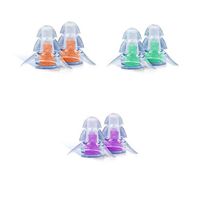 1 Pair Soft Silica Ear Plugs Tapered Travel Sleep Noise Prevention Earplugs Noise Reduction for Travel Sleeping Noise Cancelling,Orange