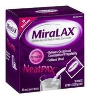 MiraLax Unflavored Powder to Soften Stool and Relieve Occassional Constipation and Irregularity 10 packets (1 Box Only)