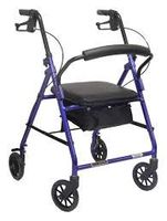 Rollator Blue Aluminum Rolling Walker