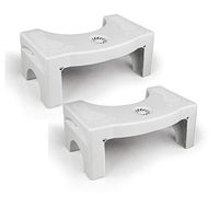 Toilet Steps Squatting Stool Foldable Toilet Stool Convenient and Compact for Bathroom Home (2PCS)