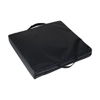 DMI Reversible Gel Foam Comfort Seat Cushion for Soft and Firm Support on Standard Chairs, Office Chairs and Wheelchairs, Removable Waterproof Leatherette Cover, 16 x 18 x 2 Inches, Black