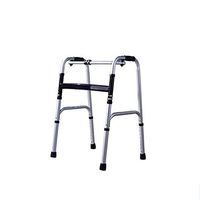 SMXXH Senior Citizens Stainless steel walk aids Rehabilitation equipment Can be folded Four-foot crutches with wheels