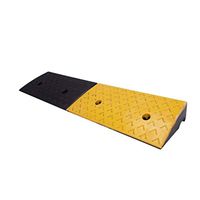 Portable Rubber Triangle Pad, Non-Slip Deceleration Curb Ramp, Hospital Community Service Ramp Motorcycle Wheelchair Uphill Pedal (Size: 100 25 6cm)