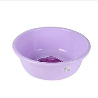 BRUIO Plastic Thicken Round Basin Household Washbasin Use for Wash Clothes Face Vegetables for Home Bathroom Kitchen,2PCS