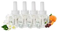 (4 Pack) Scent Fill Jasmine Nectar Plug in Refill Fits Air Wick