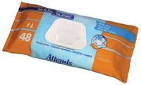 Attends Large Adult Washcloths/Incontinence Wipes Pop-up Pak 8"x12.5" Bag of 48