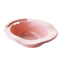 QBYLYF Sitz Bath, Over The Toilet Relief for Hemorrhoids, Pregnancy, Bladder/Prostate Discomfort, Fit Standard and Elongated Toilets (Color : Pink)