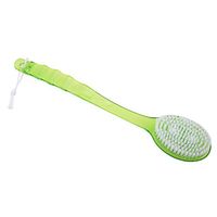 LJSLYJ Long Handle Plastic Soft Bristles Skin Cleaning Back Scrubber Massager Bath Shower Brush，Green