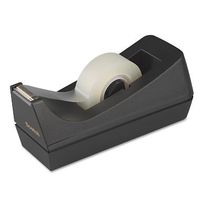Scotch Desktop Tape Dispenser, 1" Core, Weighted Non-Skid Base, Black