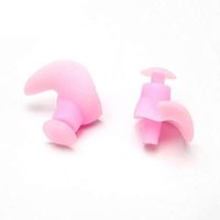 HSTFⓇ Swimming earplugs Silicone earplugs Noise Reduction Noise Reduction Comfortable Waterproof, Hypoallergenic-Suitable for Sleep, snoring, Travel, Swimming-Pink