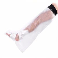 BIHIKI Leg Waterproof Cast Cover,1 Pc Adult Clear Waterproof Leg Cast and Bandage Protector,Best Watertight Protection