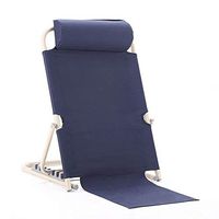 XBY Bed Backrest Floor Chair Portable Folding Adjustable Sit-up Back Rest Stainless Steel Tubes and Breathable Fabric Disability Backrest Bed Support for Patient Elderly Nursing