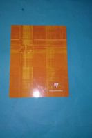 Exaclair Clairefontaine 383C Douceur de l'ecriture Velvety White Ruled Notebook Margin 6 1/4" x 8 1/4" (16.5 x 21 cm) 96 Pages / 48 Sheets Staplebound (Orange)