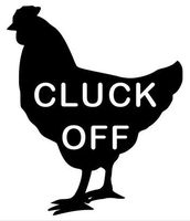 Home Grown Claremore Cluck Off - Vinyl Decal - Cars Trucks Walls Laptop - 4.7" W X 5.5" H Black HGC1254