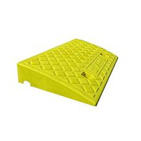 Plastic Door Slanting Line, Scooter Curb Ramp, Wheelchair Bicycle Home Sill Skateboard Uphill Pad (Size: 50 27 9cm) (Color : Yellow, Size : 502711.5CM)