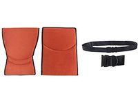 Replacement Anti Bacterial Back & Seat Cushions in Orange Emola Set- for Karman S-ERGO105F18SS Ergonomic Wheelchair - Fit to Seat Size 18"x17" and Free Wheelchair Black Seatbelt!