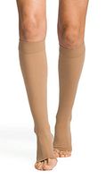 SIGVARIS Men’s & Women’s Essential Opaque 860 Open Toe Plus Calf-High Socks 30-40mmHg