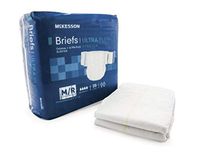 McKesson, Adult Disposable Ultra Plus Stretch Tab Closure Brief, Size: Medium, Heavy Absorbency, Color: Lavender. Packaged: 20per Bag, 4 Bagsper Case, 80 Briefs Total