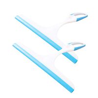 Loneflash 2PCS Window Squeegee Shower Squeegee Lightweight Shower Squeegy Cleaner Bathroom Squeegee Portable Car Glass Cleaner Squeegee Glass Wiper Scraper Cleaner All Purpose Squeegee (Blue)