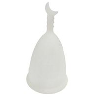 RONSHIN Silica Gel Menstrual Cup, Ruby Cup Feminine Hygiene Cups, Effective & Reusable - S/L, Color Random